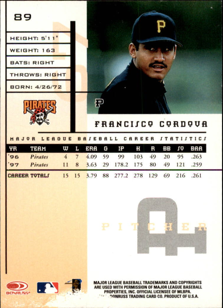 1998 Leaf Rookies and Stars Baseball "Main Set" Cards - Picture 87 of 217
