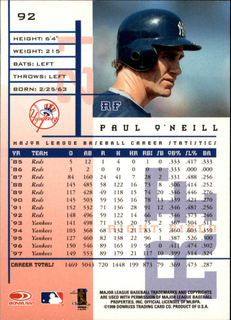 1998 Leaf Rookies and Stars Baseball "Main Set" Cards - Picture 93 of 217