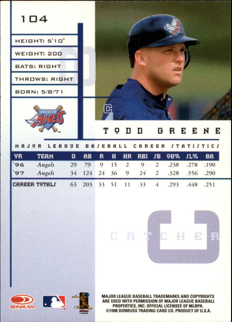 1998 Leaf Rookies and Stars Baseball "Main Set" Cards - Picture 105 of 217