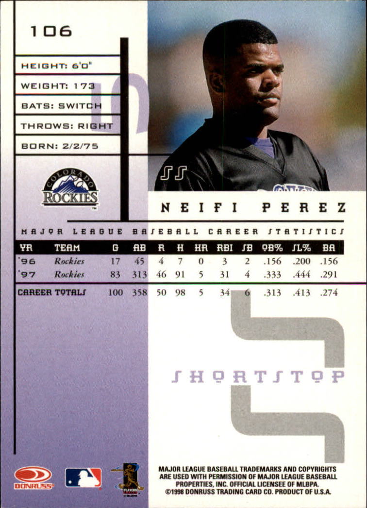 1998 Leaf Rookies and Stars Baseball "Main Set" Cards - Picture 109 of 217