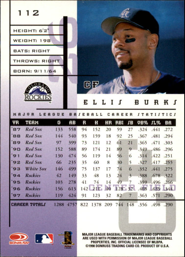 1998 Leaf Rookies and Stars Baseball "Main Set" Cards - Picture 117 of 217