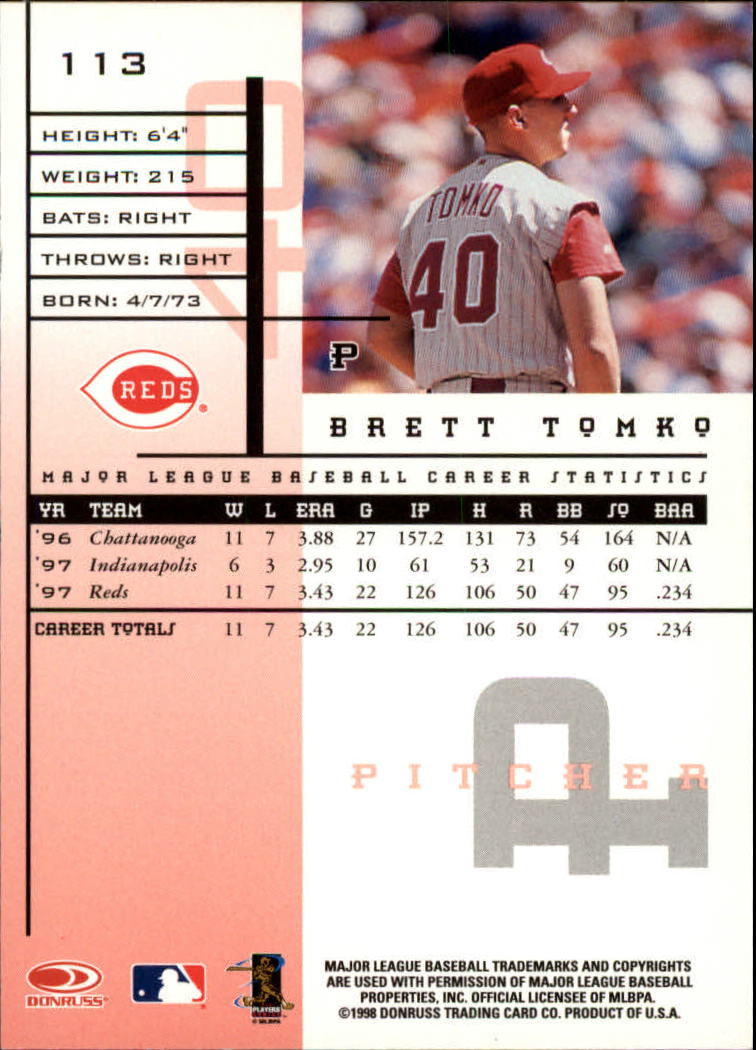 1998 Leaf Rookies and Stars Baseball "Main Set" Cards - Picture 119 of 217