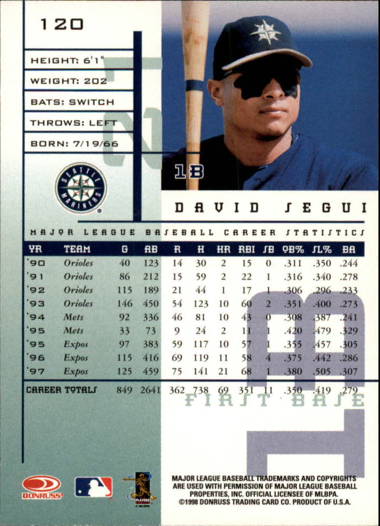 1998 Leaf Rookies and Stars Baseball "Main Set" Cards - Picture 131 of 217
