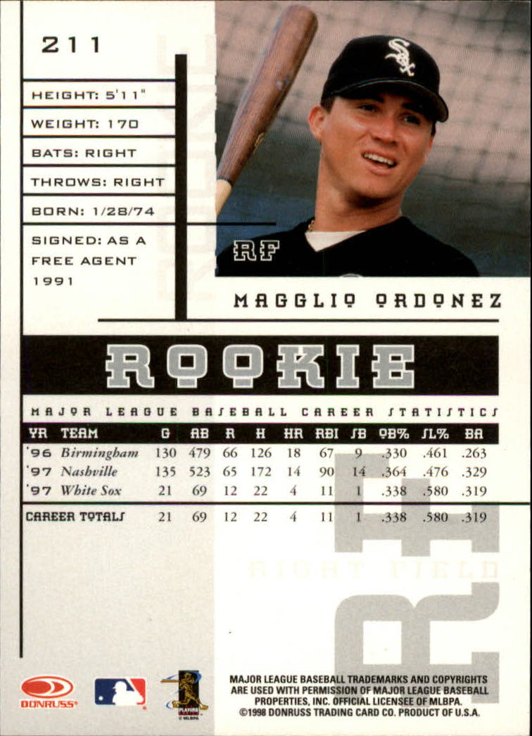 1998 Leaf Rookies and Stars Baseball "Main Set" Cards - Picture 157 of 217