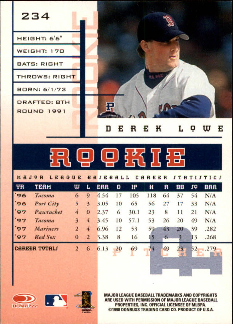 1998 Leaf Rookies and Stars Baseball "Main Set" Cards - Picture 163 of 217