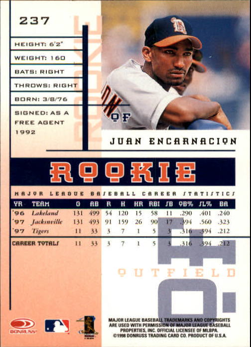 1998 Leaf Rookies and Stars Baseball "Main Set" Cards - Picture 167 of 217