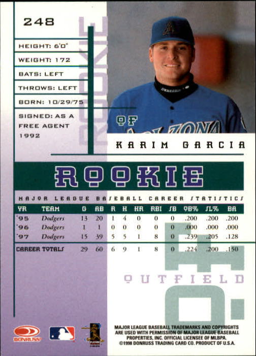 1998 Leaf Rookies and Stars Baseball "Main Set" Cards - Picture 171 of 217