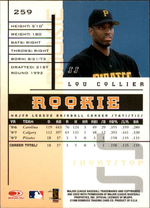 1998 Leaf Rookies and Stars Baseball "Main Set" Cards - Picture 179 of 217