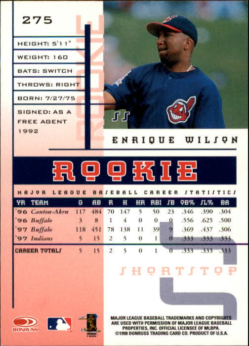 1998 Leaf Rookies and Stars Baseball "Main Set" Cards - Picture 189 of 217
