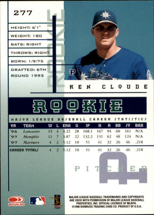 1998 Leaf Rookies and Stars Baseball "Main Set" Cards - Picture 193 of 217