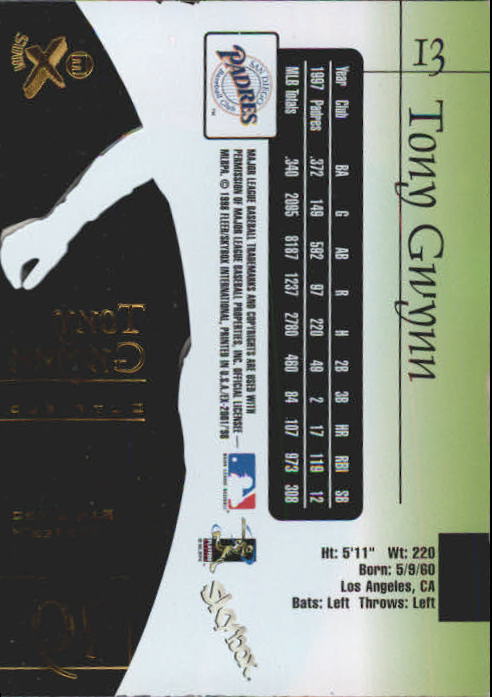  1998 E-X2001#55 Marquis Grissom MLB Baseball Trading
