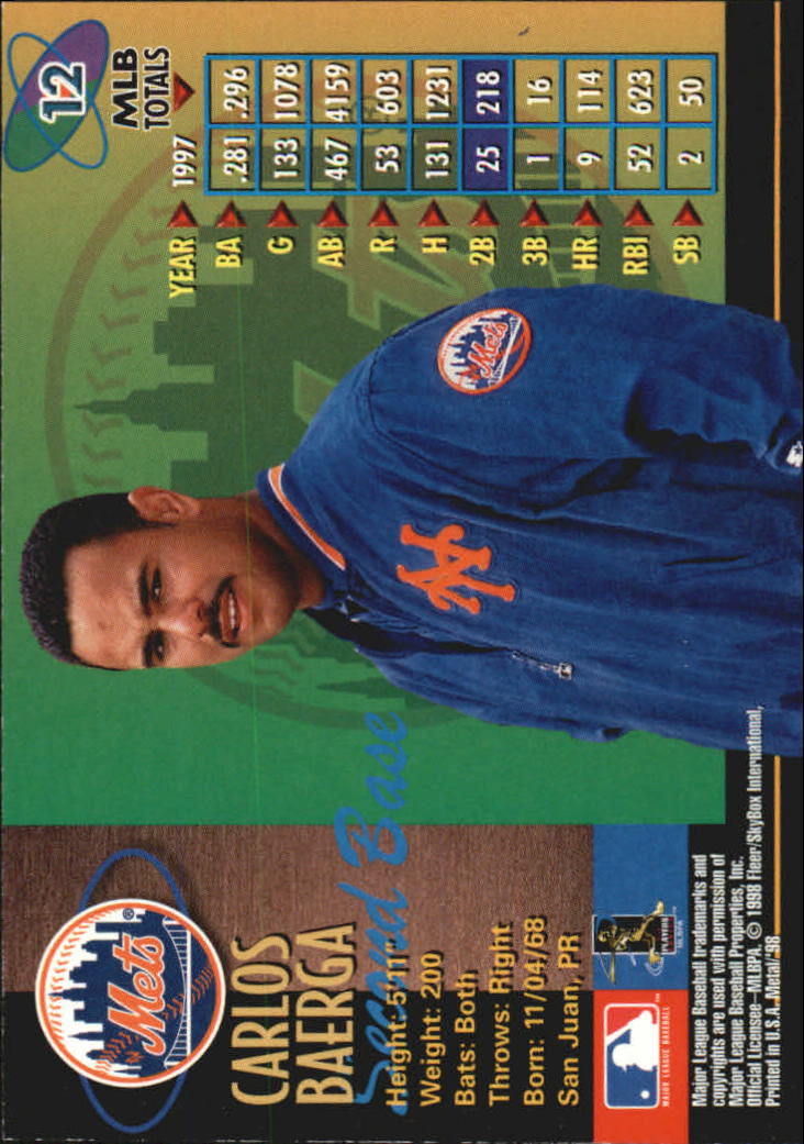 1998 Metal Universe Baseball "Main Set" Cards - Picture 25 of 441