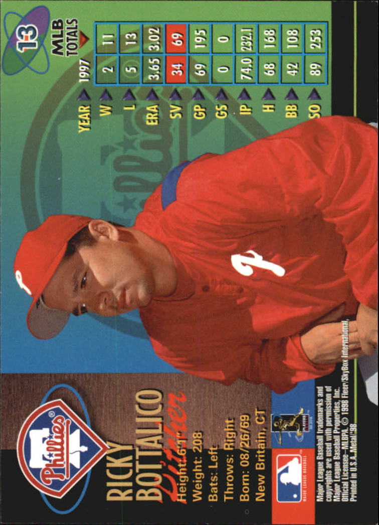 1998 Metal Universe Baseball "Main Set" Cards - Picture 27 of 441