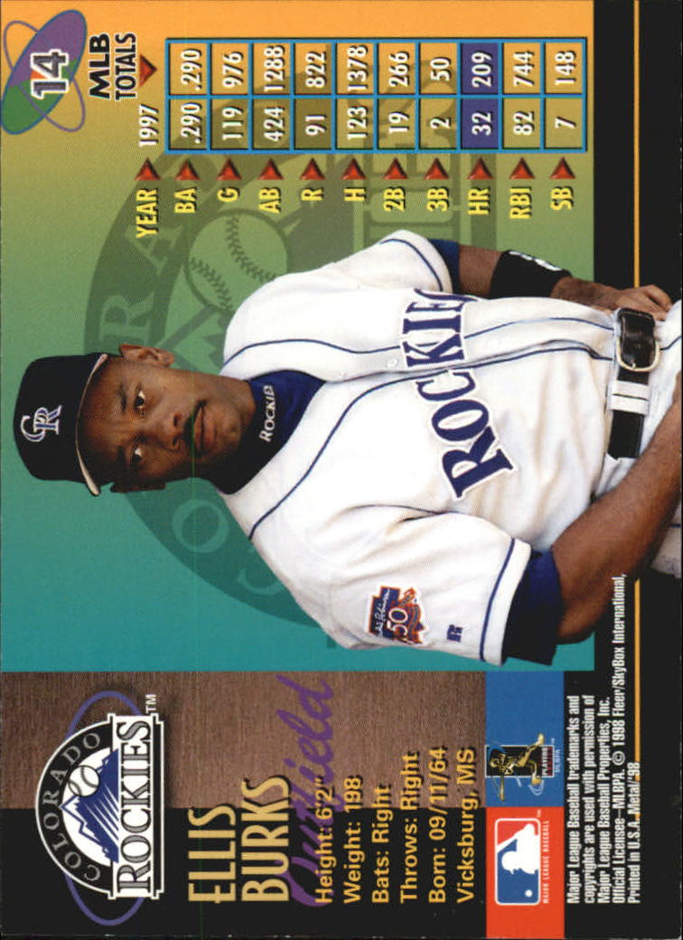 1998 Metal Universe Baseball "Main Set" Cards - Picture 29 of 441