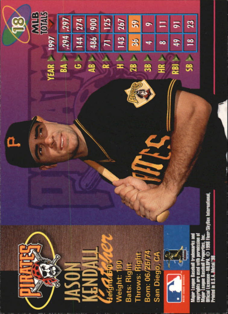 1998 Metal Universe Baseball "Main Set" Cards - Picture 37 of 441