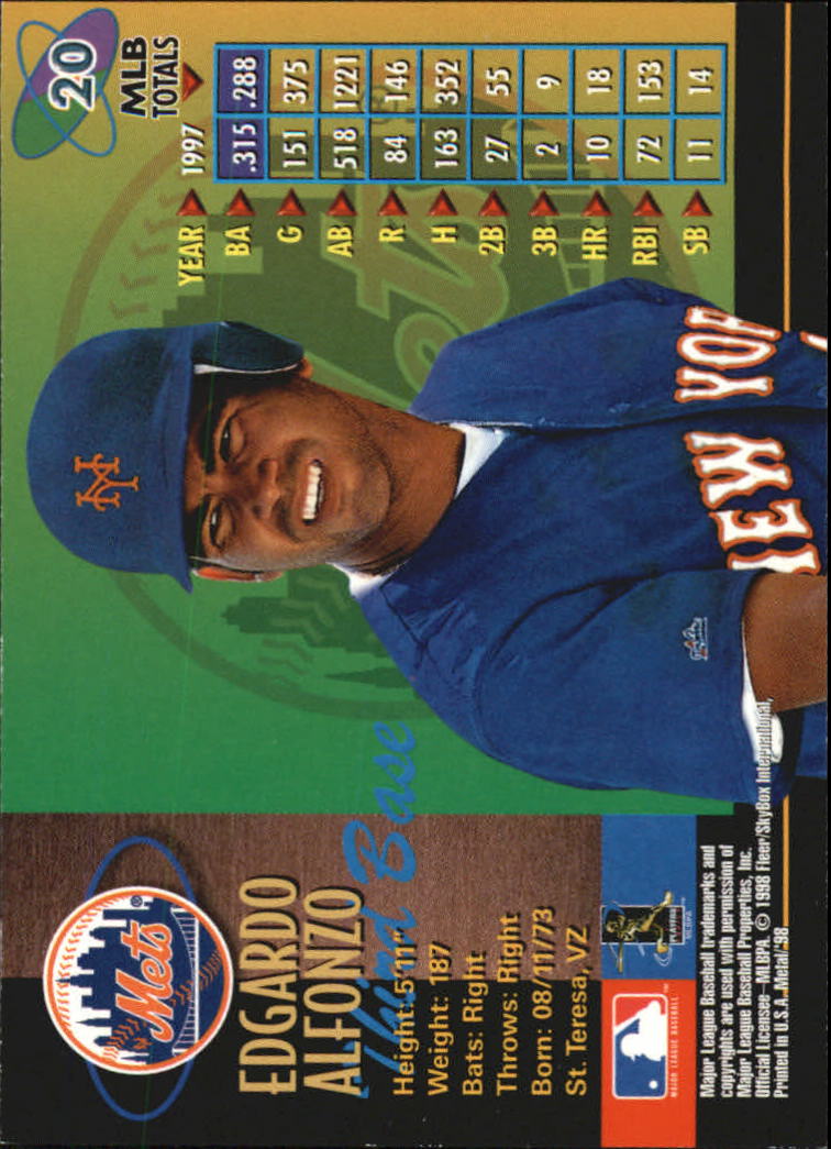 1998 Metal Universe Baseball "Main Set" Cards - Picture 41 of 441