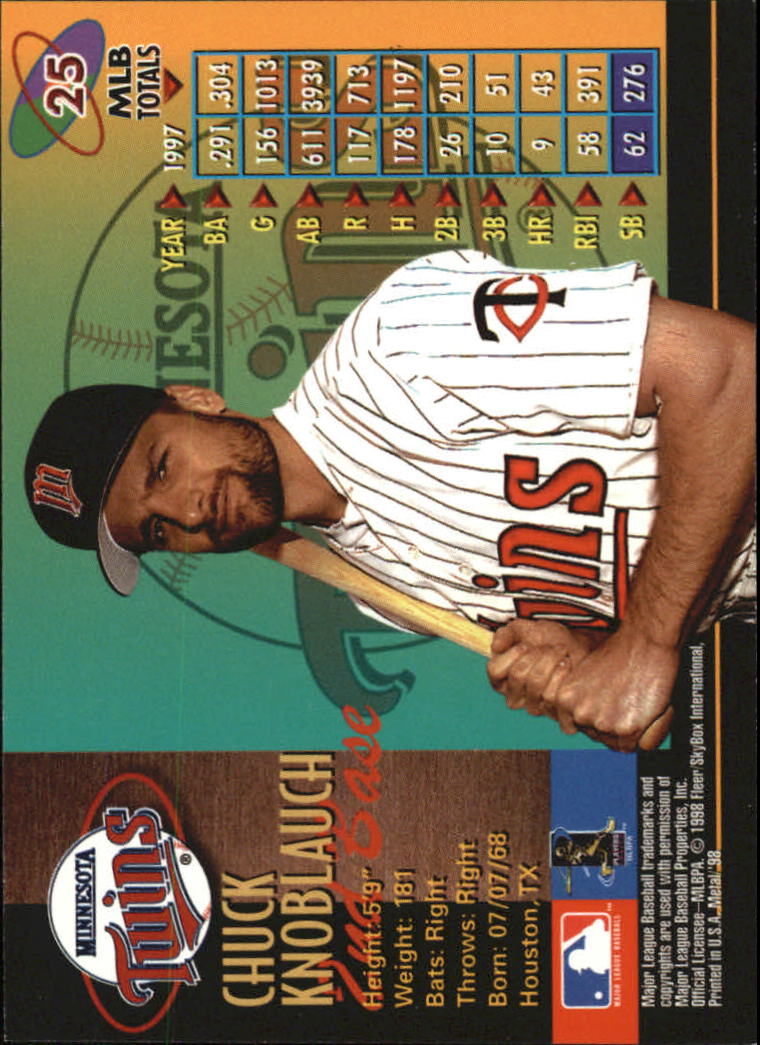 1998 Metal Universe Baseball "Main Set" Cards - Picture 51 of 441