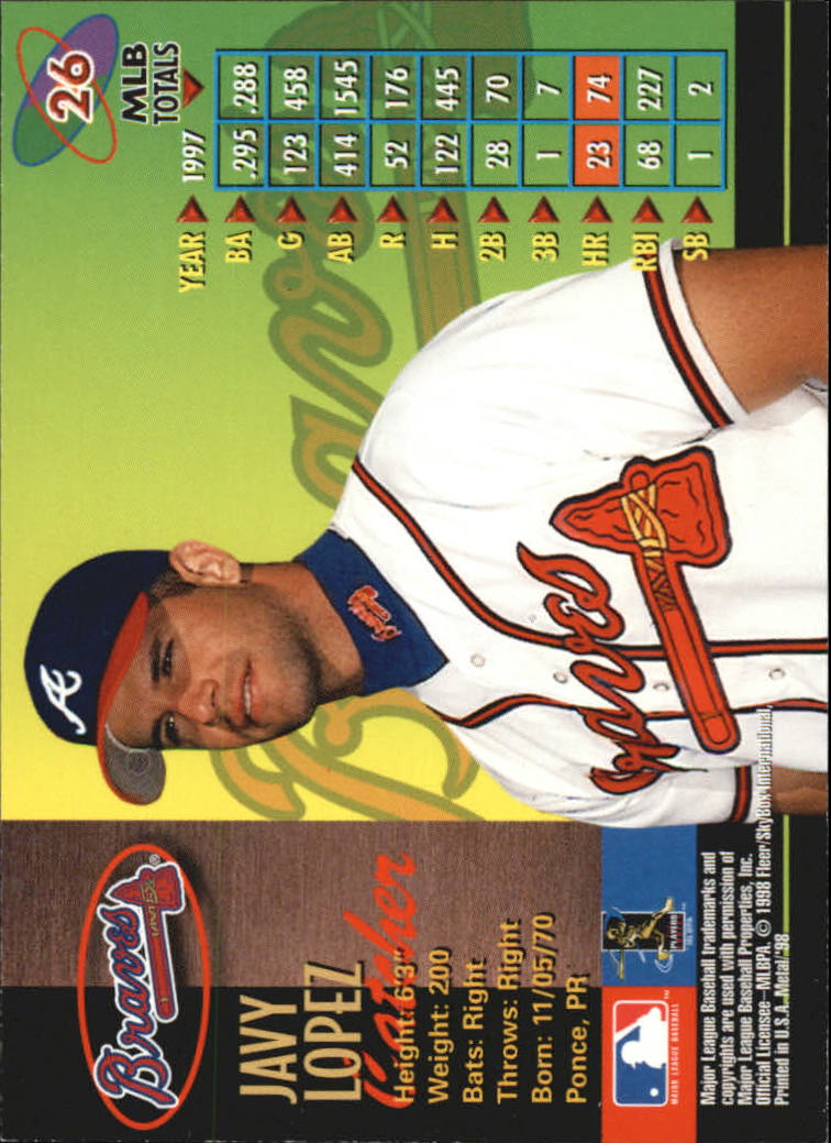 1998 Metal Universe Baseball "Main Set" Cards - Picture 53 of 441