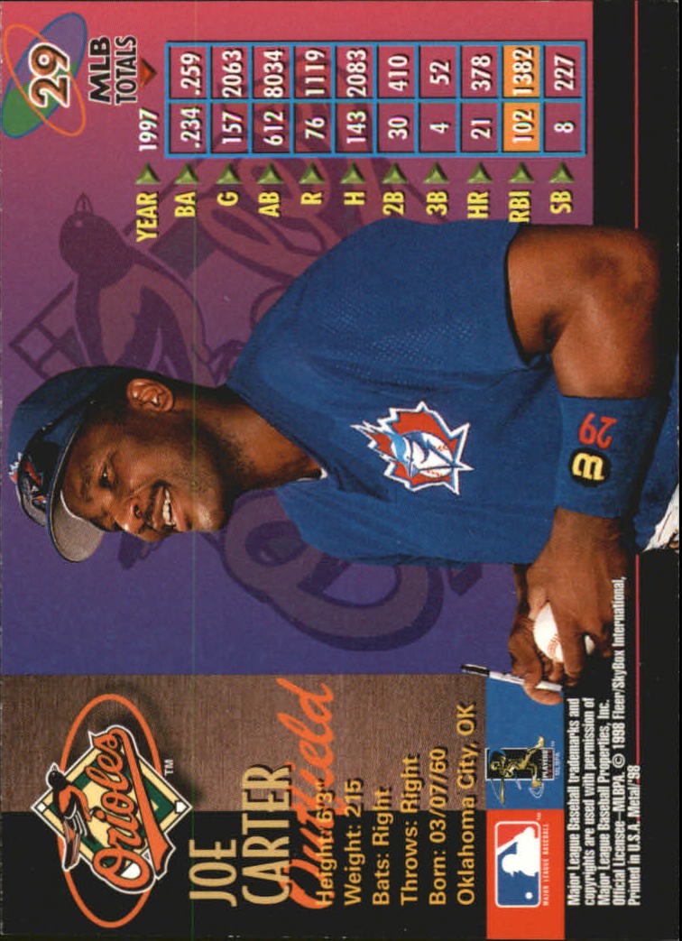 1998 Metal Universe Baseball "Main Set" Cards - Picture 59 of 441