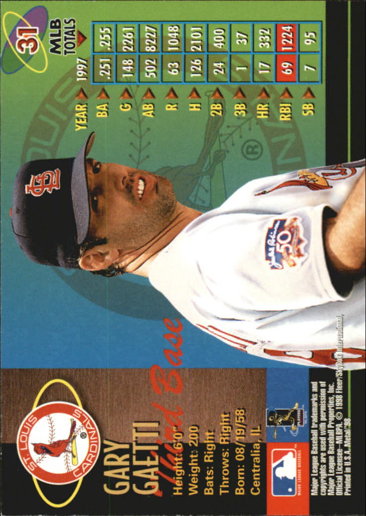 GARY GAETTI # 207 - 1991 Bowman Baseball Card NR MT Condition