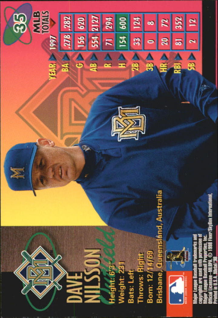 1998 Metal Universe Baseball "Main Set" Cards - Picture 71 of 441