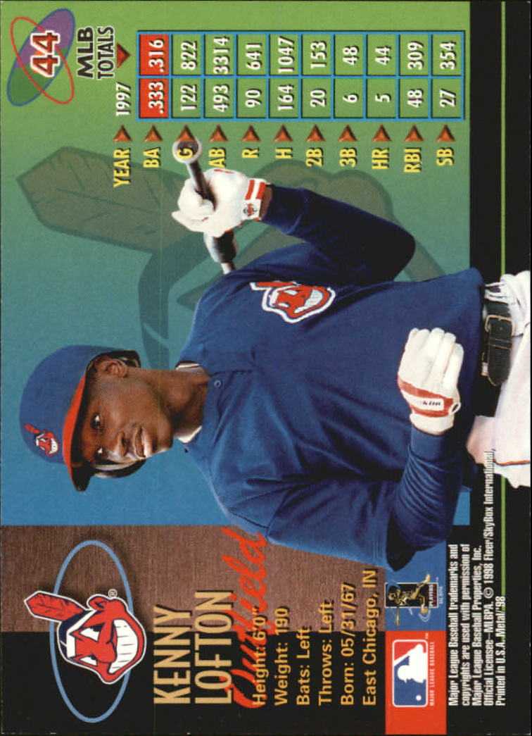 1998 Metal Universe Baseball "Main Set" Cards - Picture 89 of 441