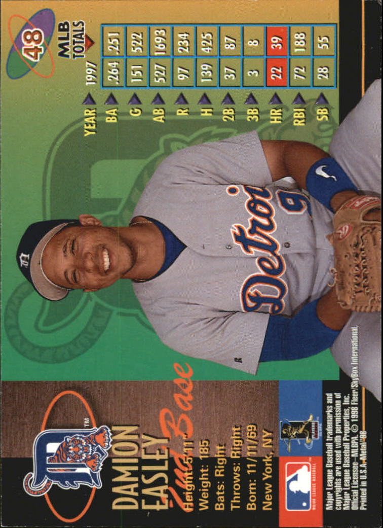 1998 Metal Universe Baseball "Main Set" Cards - Picture 97 of 441