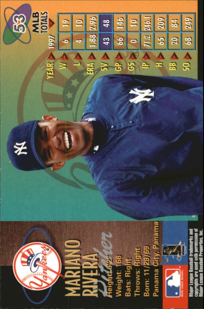 1998 Metal Universe Baseball "Main Set" Cards - Picture 107 of 441