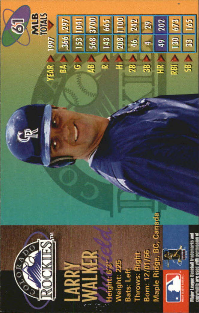 1998 Metal Universe Baseball "Main Set" Cards - Picture 123 of 441