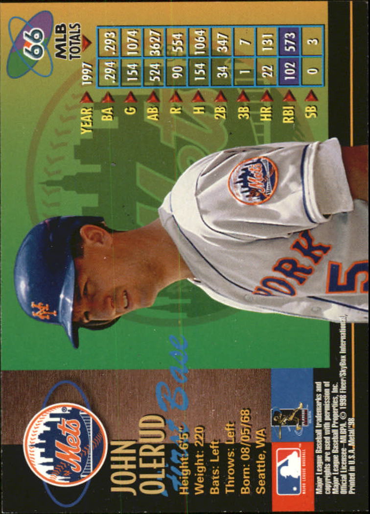 1998 Metal Universe Baseball "Main Set" Cards - Picture 133 of 441