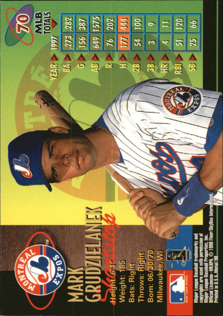 1998 Metal Universe Baseball "Main Set" Cards - Picture 141 of 441