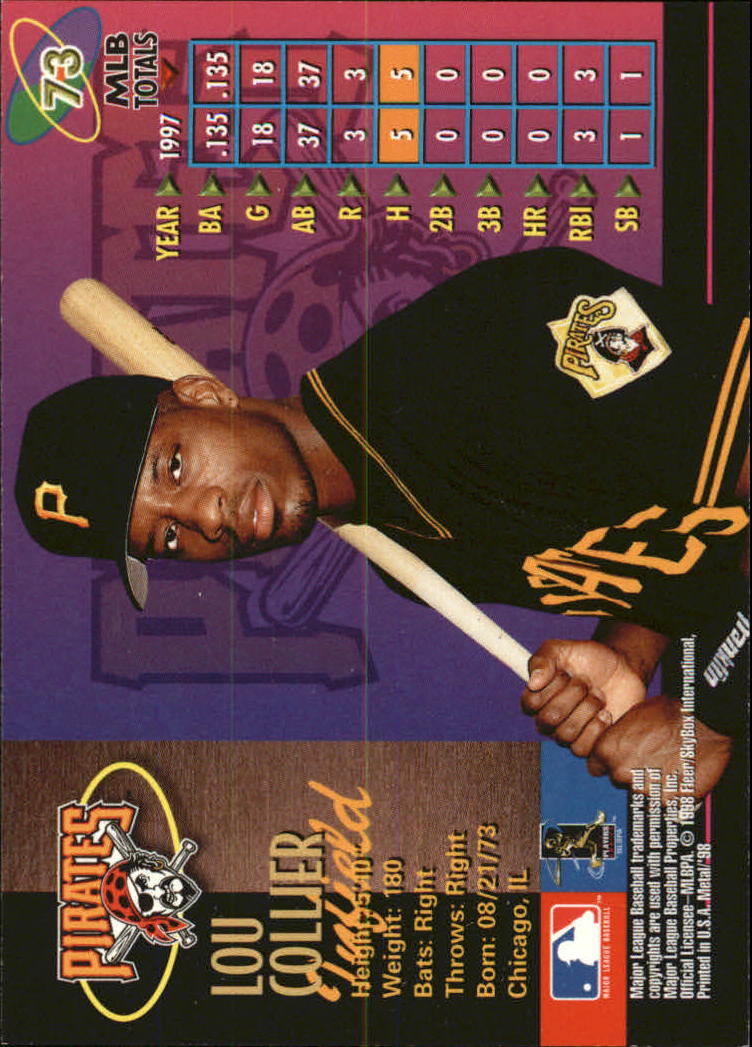 1998 Metal Universe Baseball "Main Set" Cards - Picture 147 of 441