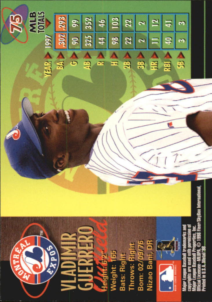 1998 Metal Universe Baseball "Main Set" Cards - Picture 151 of 441