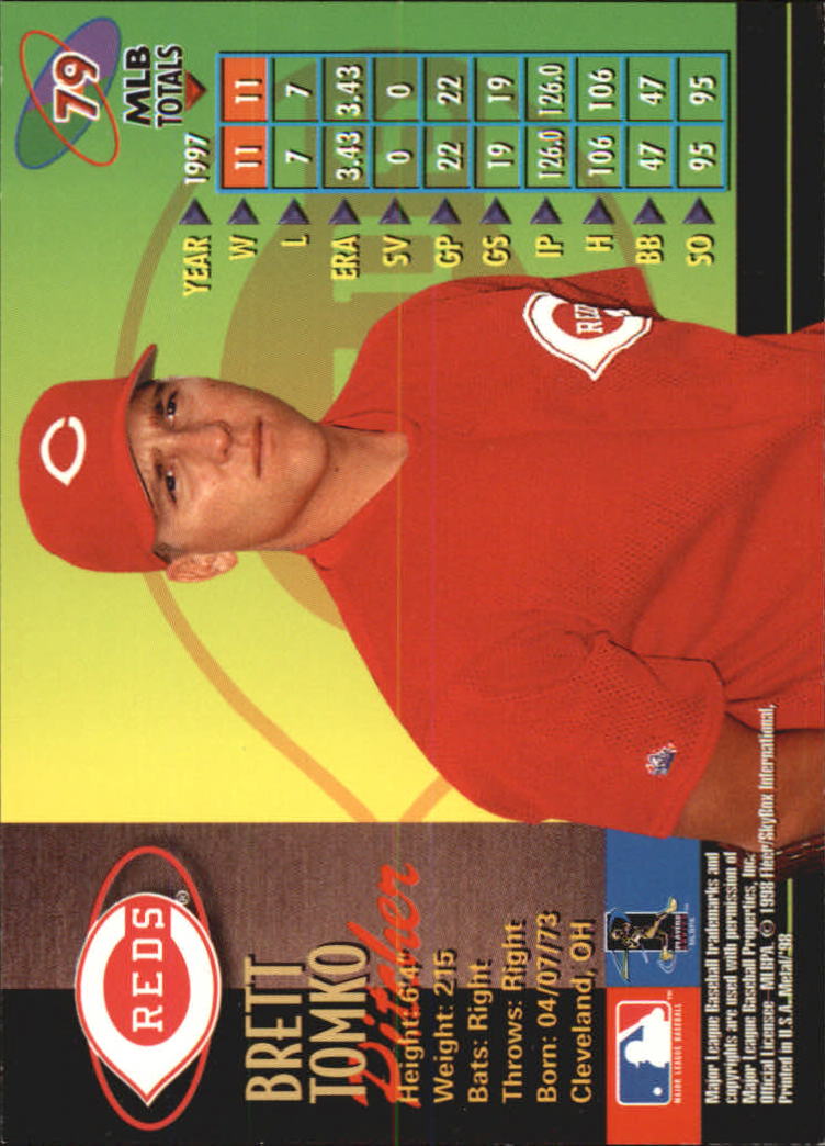 1998 Metal Universe Baseball "Main Set" Cards - Picture 159 of 441