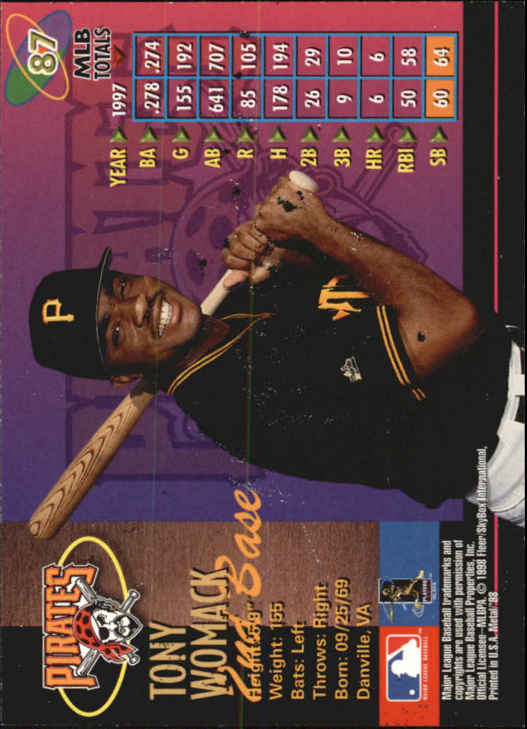 1998 Metal Universe Baseball "Main Set" Cards - Picture 175 of 441