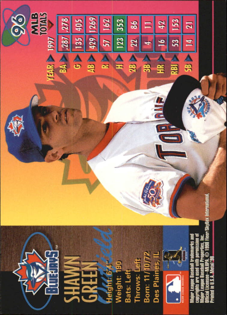 1998 Metal Universe Baseball "Main Set" Cards - Picture 191 of 441