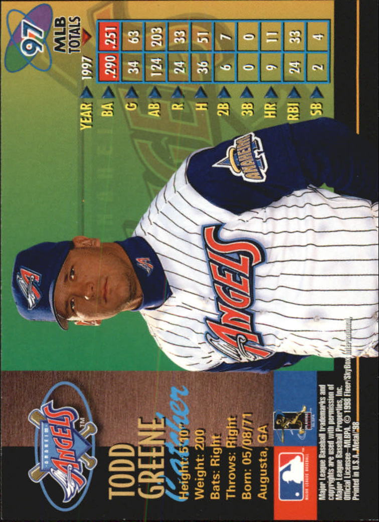 1998 Metal Universe Baseball "Main Set" Cards - Picture 193 of 441