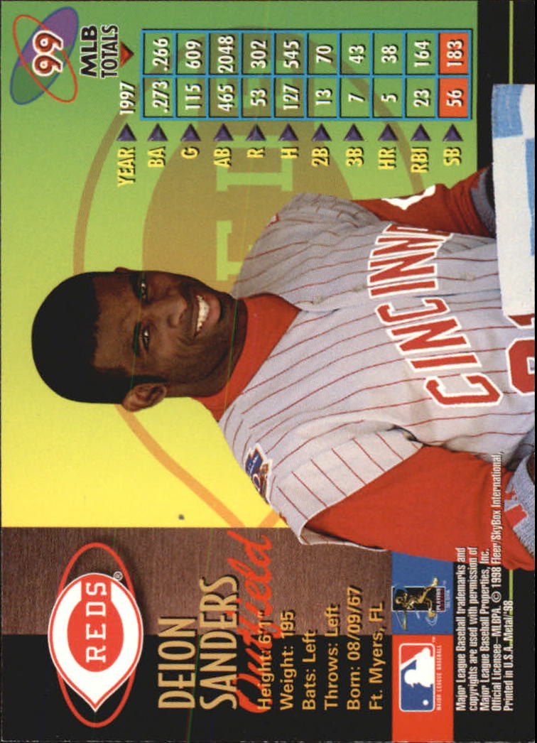 1998 Metal Universe Baseball "Main Set" Cards - Picture 197 of 441