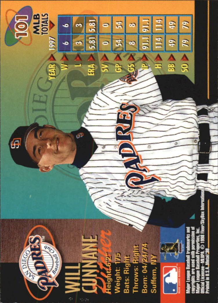 1998 Metal Universe Baseball "Main Set" Cards - Picture 201 of 441