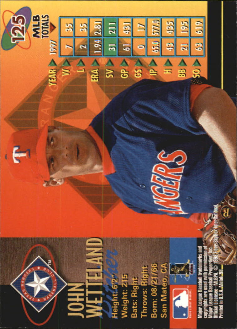 1998 Metal Universe Baseball "Main Set" Cards - Picture 249 of 441