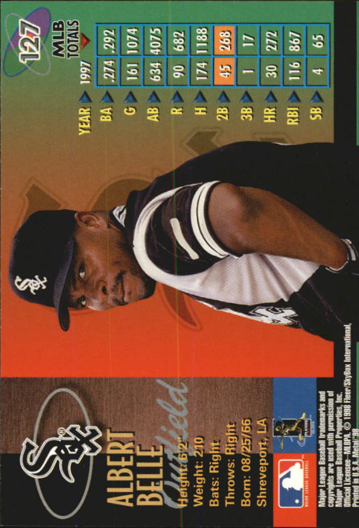 1998 Metal Universe Baseball "Main Set" Cards - Picture 253 of 441