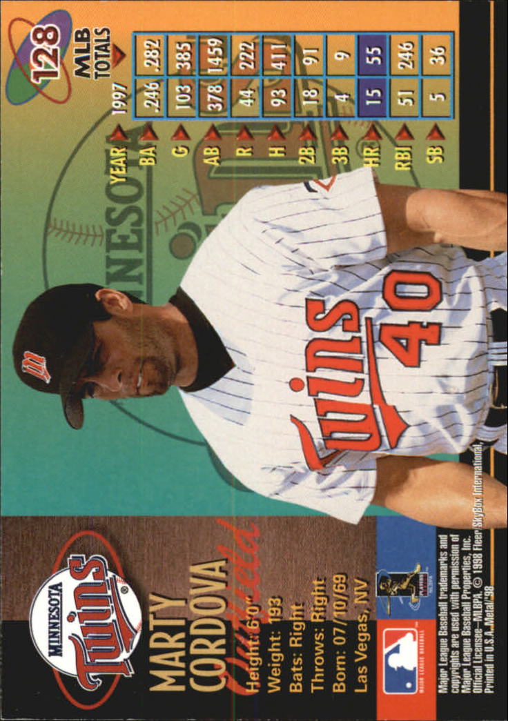 1998 Metal Universe Baseball "Main Set" Cards - Picture 255 of 441