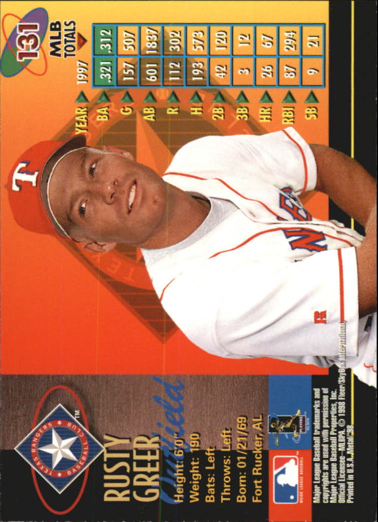 1998 Metal Universe Baseball "Main Set" Cards - Picture 261 of 441