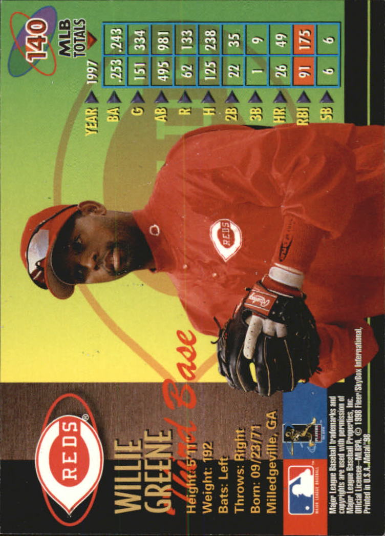 1998 Metal Universe Baseball "Main Set" Cards - Picture 279 of 441