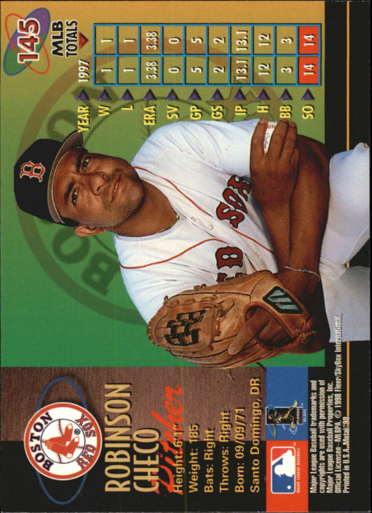 1998 Metal Universe Baseball "Main Set" Cards - Picture 289 of 441