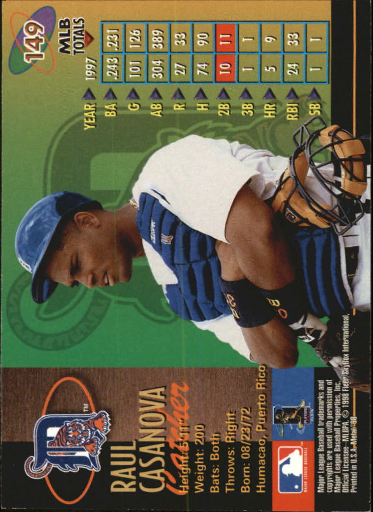 1998 Metal Universe Baseball "Main Set" Cards - Picture 297 of 441