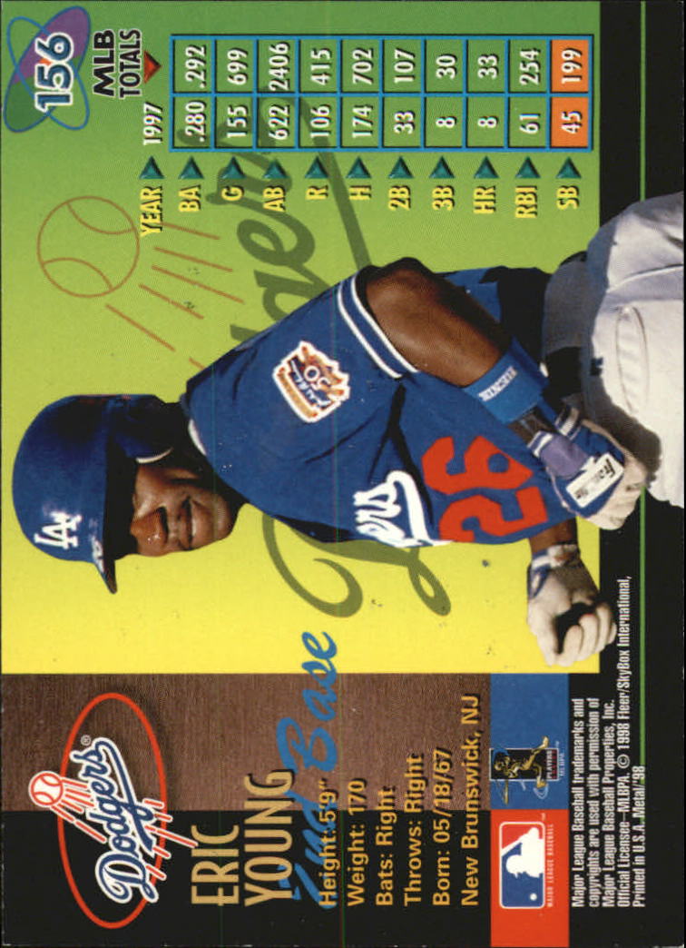 1998 Metal Universe Baseball "Main Set" Cards - Picture 311 of 441