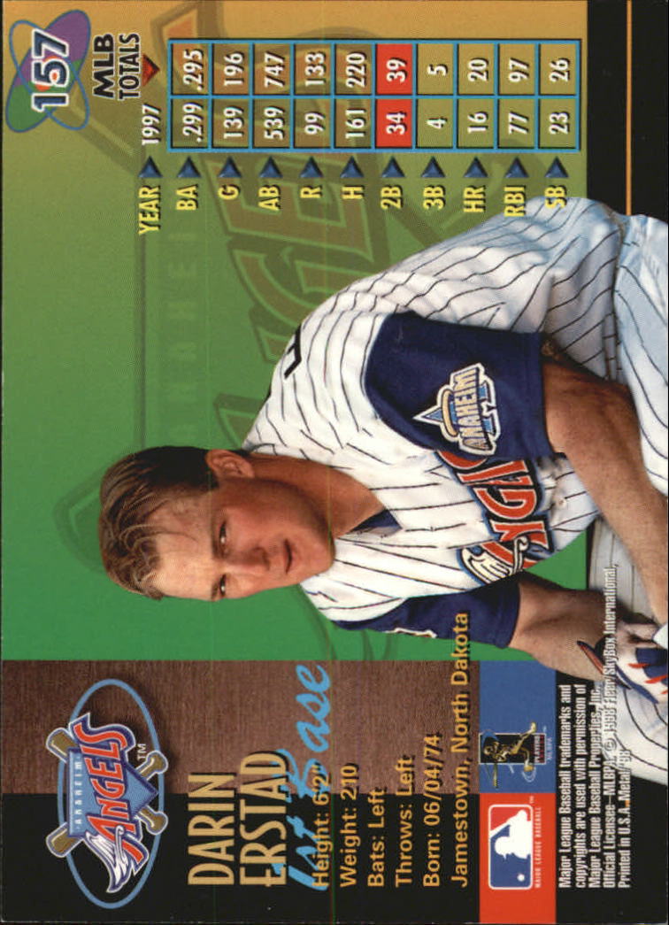1998 Metal Universe Baseball "Main Set" Cards - Picture 313 of 441