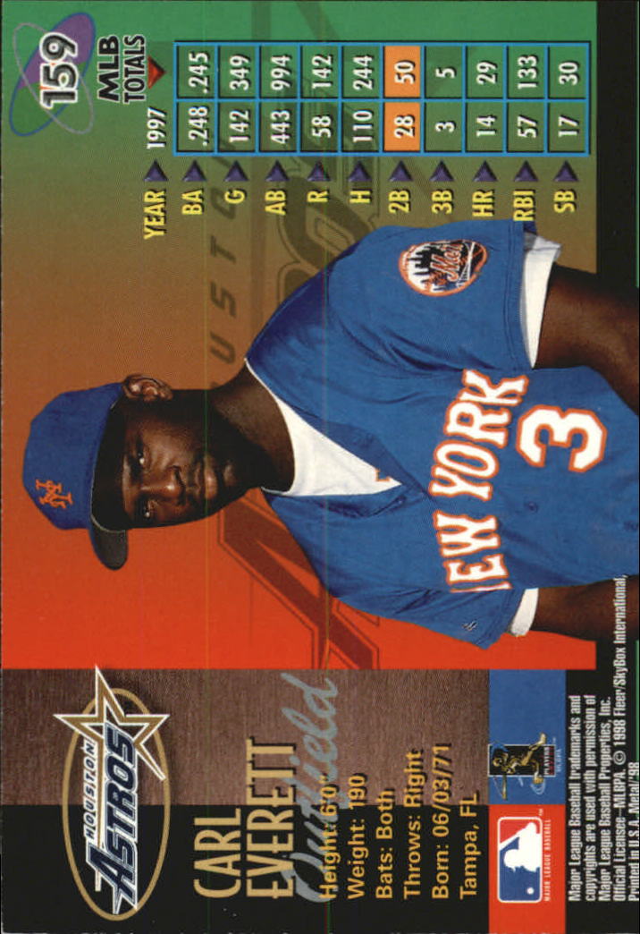 1998 Metal Universe Baseball "Main Set" Cards - Picture 317 of 441