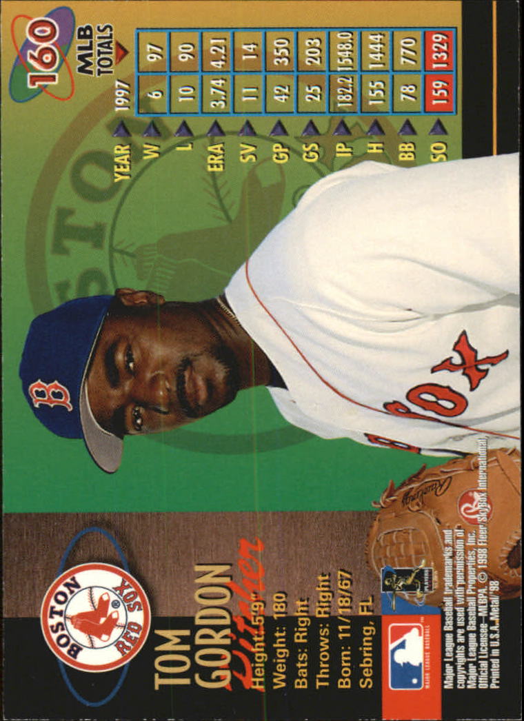 1998 Metal Universe Baseball "Main Set" Cards - Picture 319 of 441